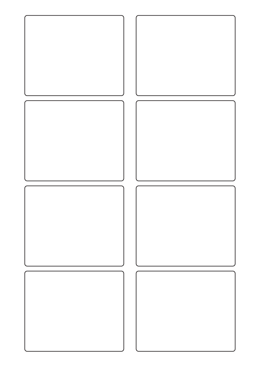 Rectangle Labels 80 mm x 65 mm - White Paper Labels