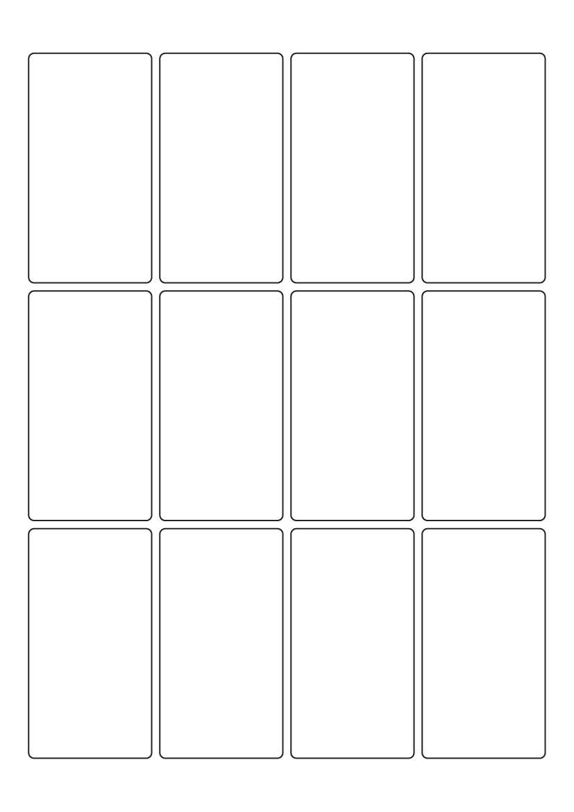 Rectangle Label 45 mm x 84 mm - Vinyl PVC Labels