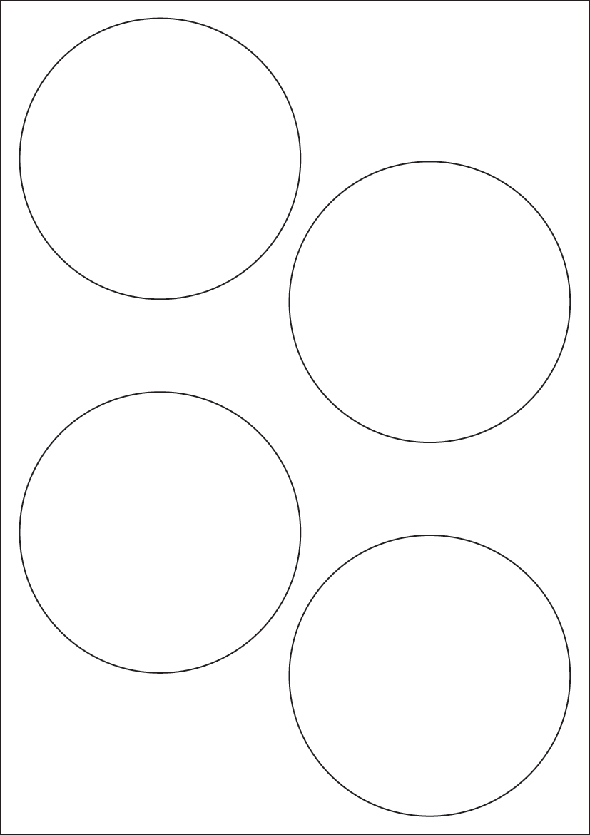 Circle Labels 100 mm diameter - Speciality Paper Labels