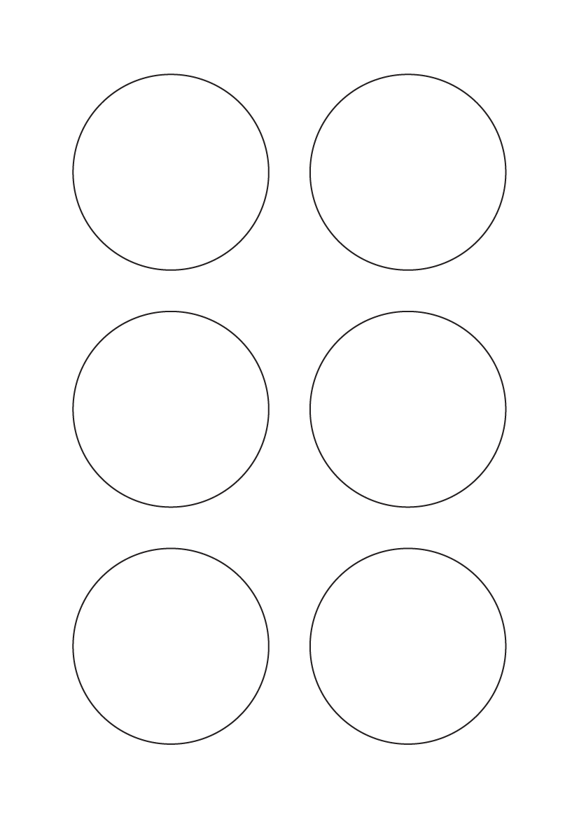 Circle Labels 71 mm diameter - Fluorescent Paper Labels - Click Image to Close