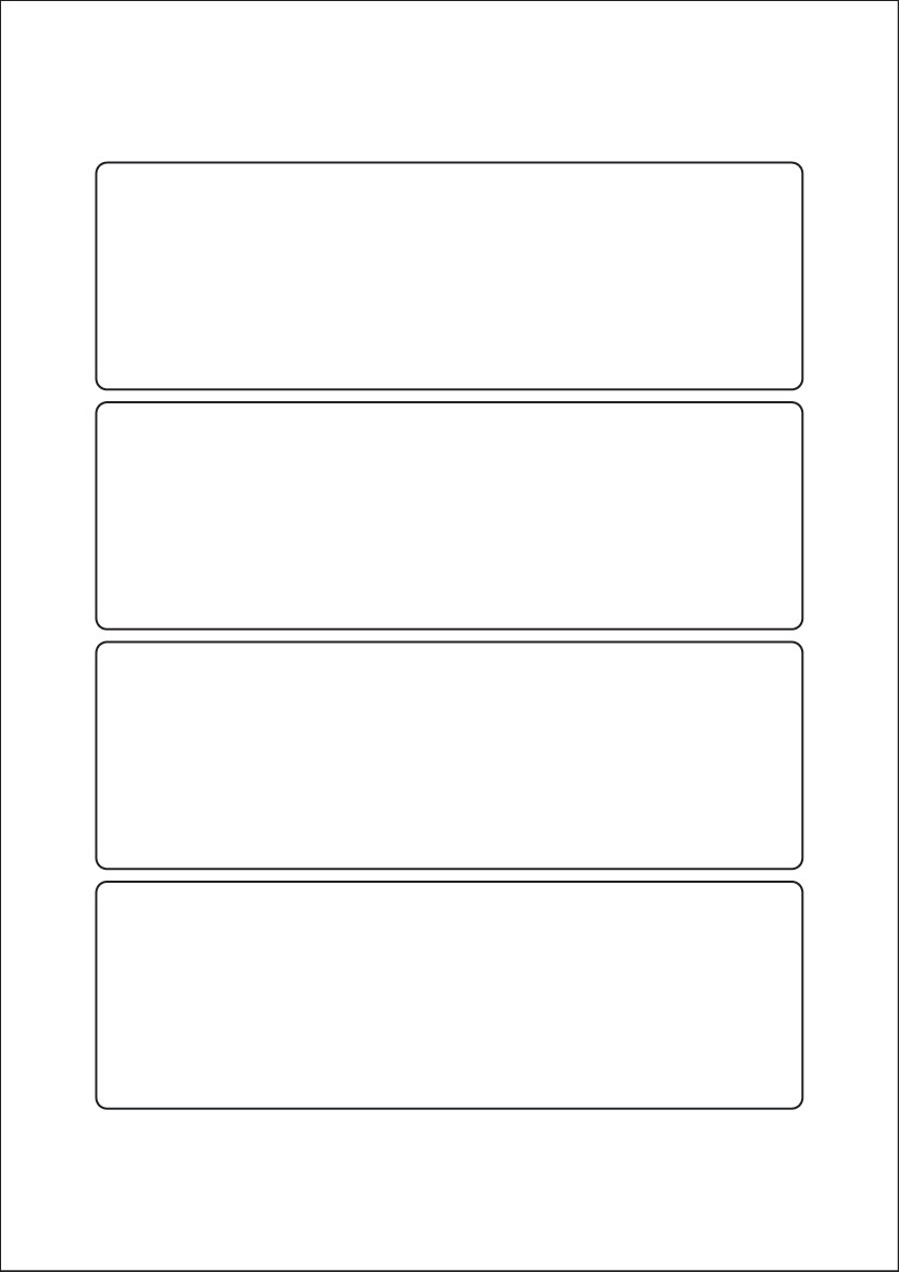 Rectangle Labels 165mm x 53mm - White Paper Labels