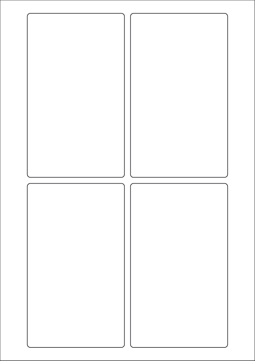 Rectangle Labels 135mm x 80mm - White Paper Labels
