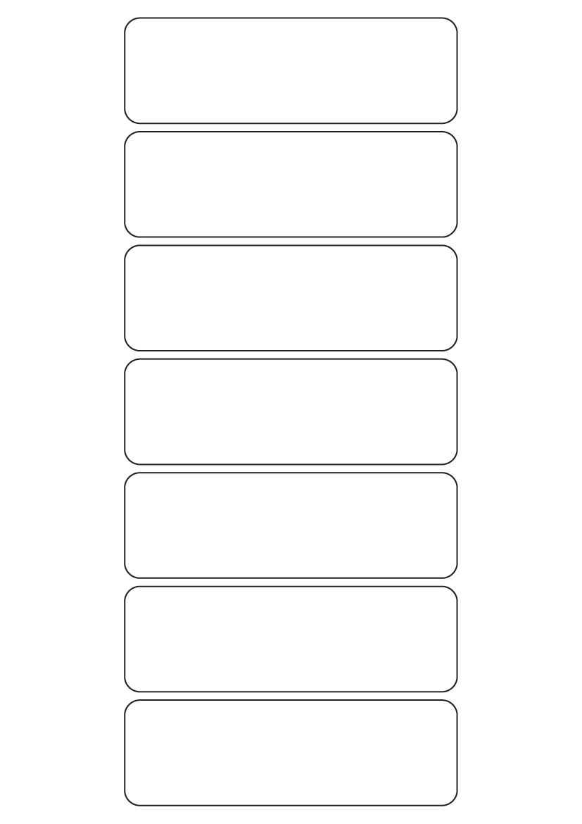 Rectangle Labels 120mm x 38mm - White Paper Labels