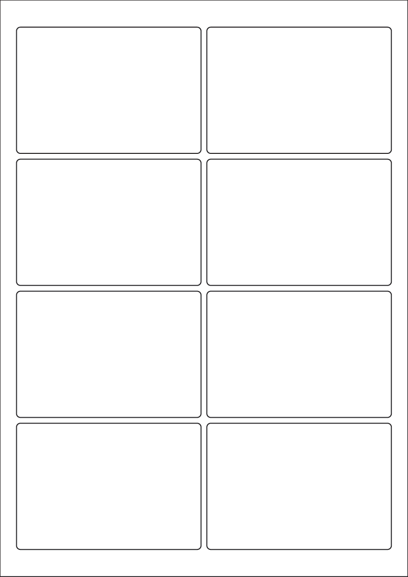 Rectangle Labels 95mm x 65mm - White Paper Labels