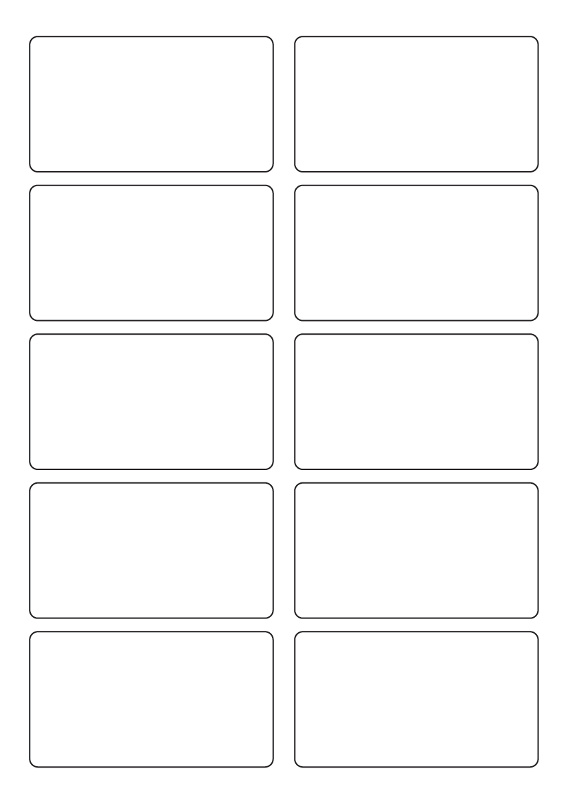 Rectangle Labels 90mm x 50mm - White Paper Labels