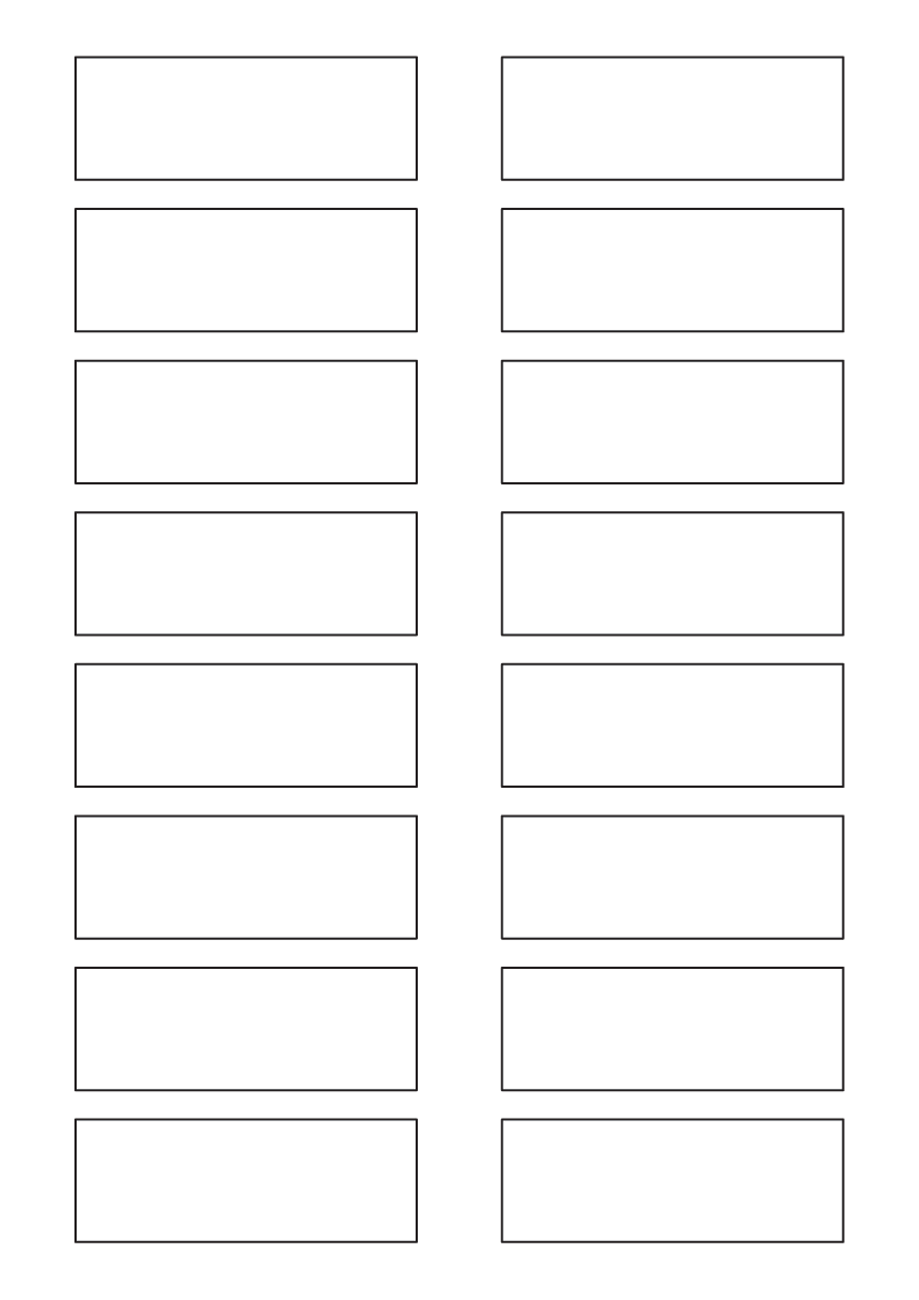 Rectangle Labels 78mm x 28mm - White Paper Labels