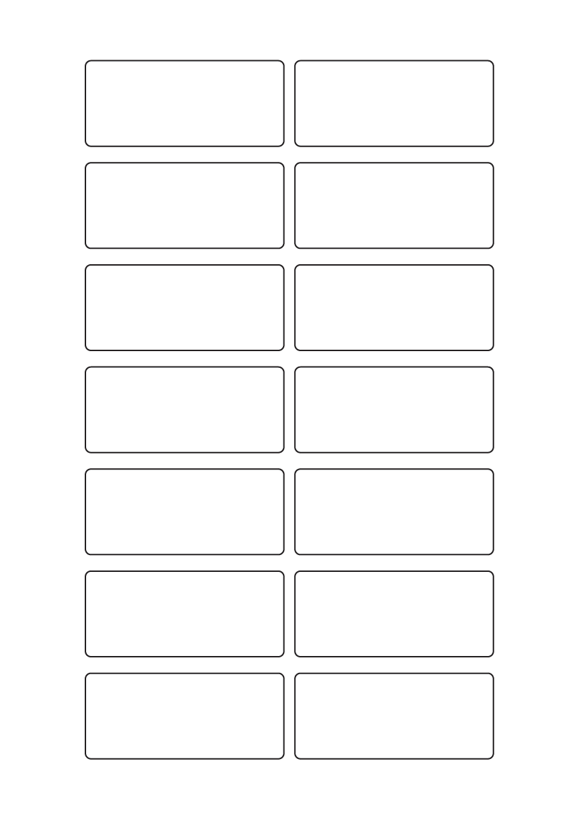 Rectangle Labels 72mm x 31mm - White Paper Labels