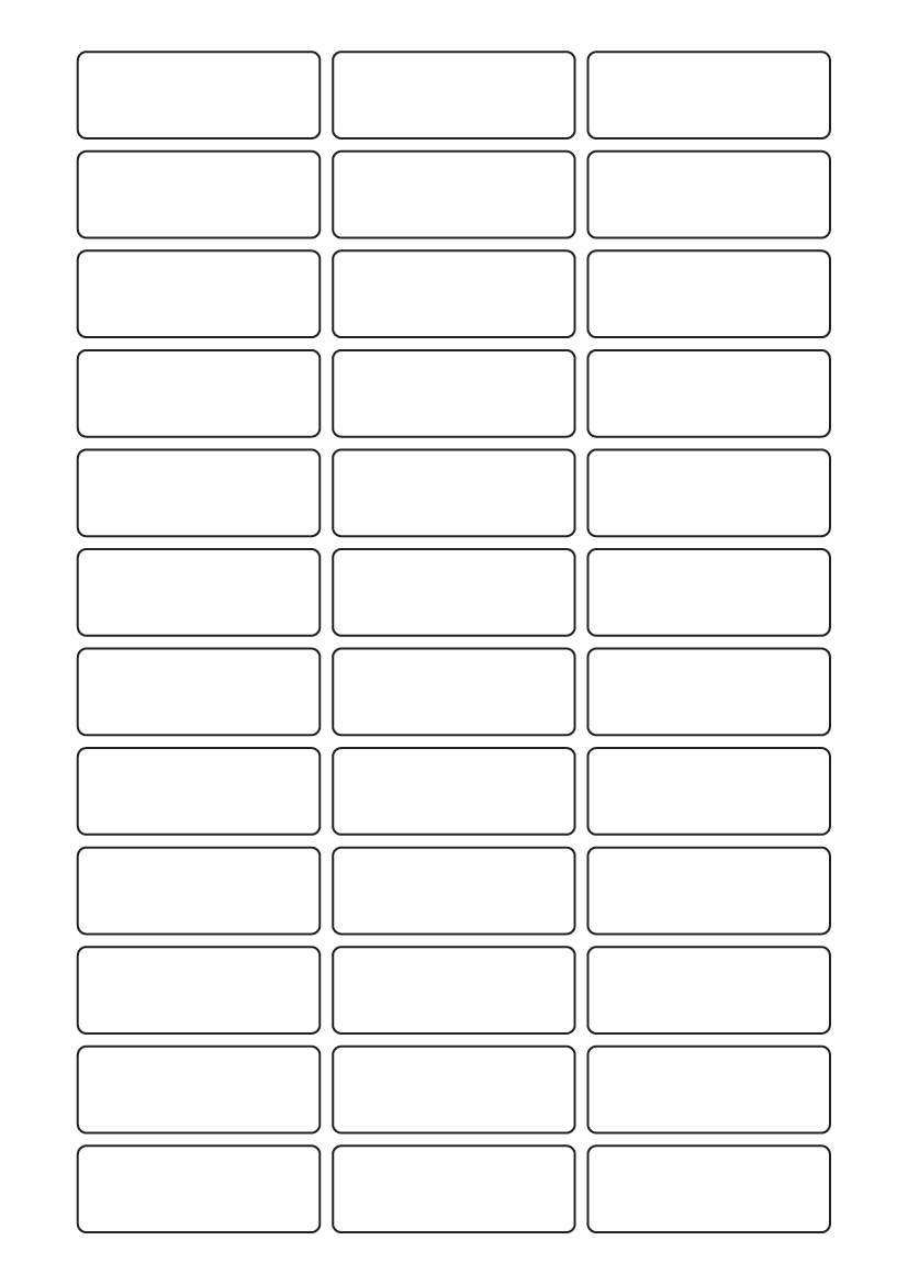 Rectangle Labels 56mm x 20mm - White Paper Labels