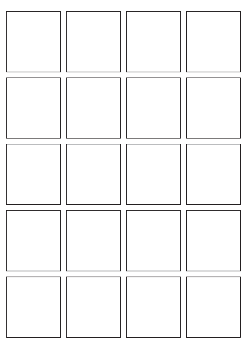 Rectangle Labels 51.5mm x 46mm - White Paper Labels