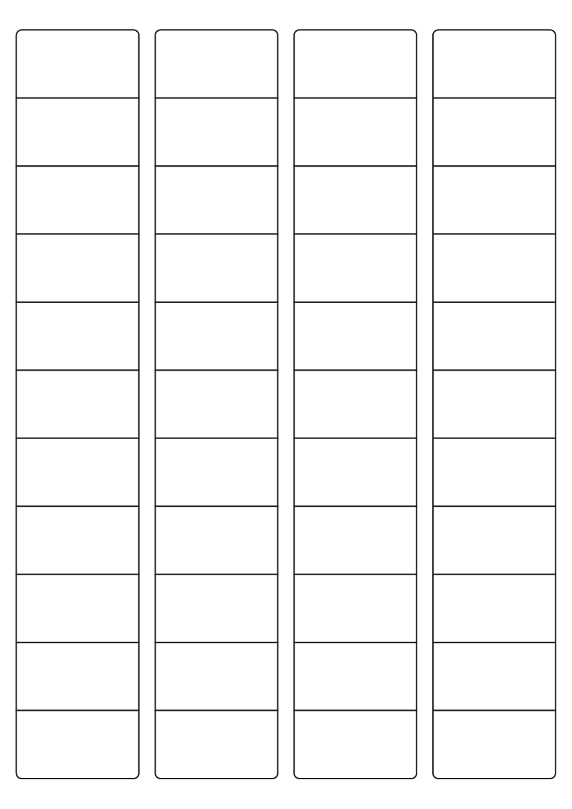 Rectangle Labels 45mm x 25mm - White Paper Labels