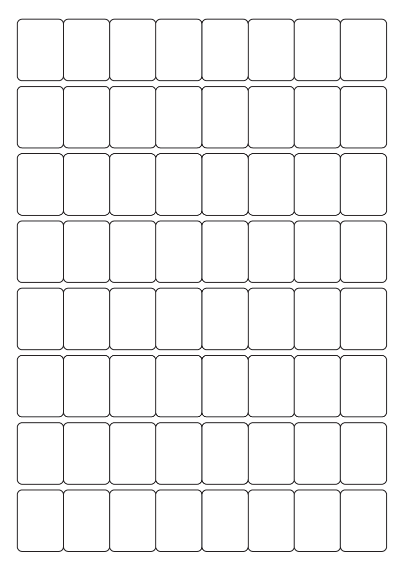 Rectangle Labels 32mm x 24mm - White Paper Labels