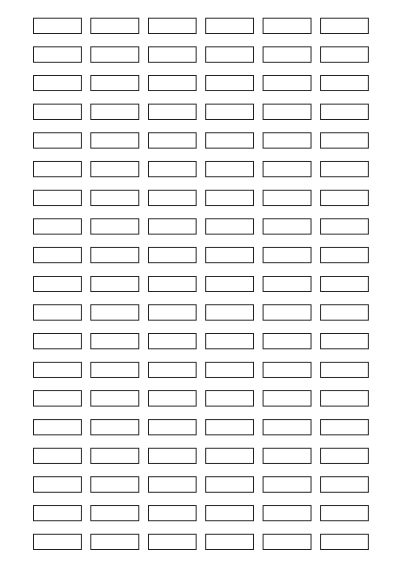 Rectangle Labels 25mm x 8mm - White Paper Labels