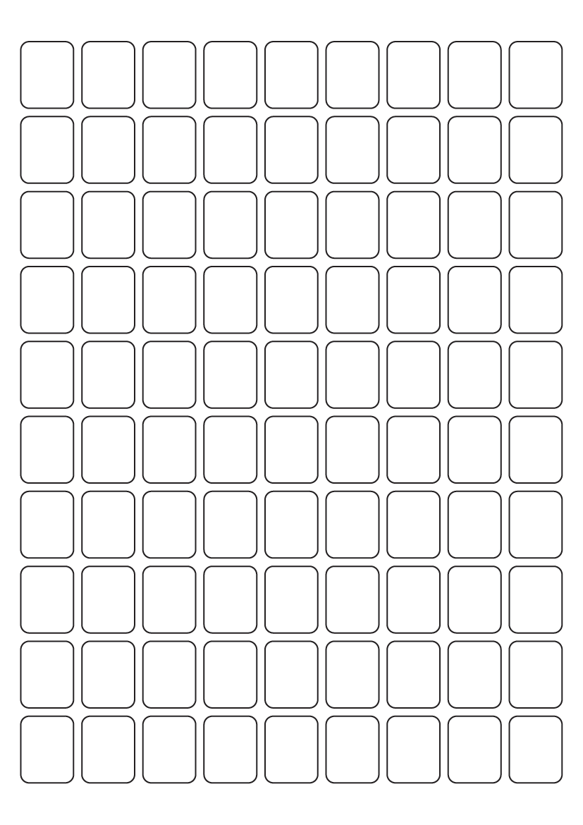Rectangle Labels 24mm x 19mm - White Paper Labels