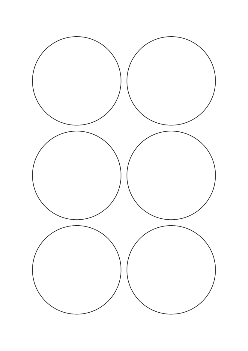 Circle Labels 75mm diameter - White Paper Labels