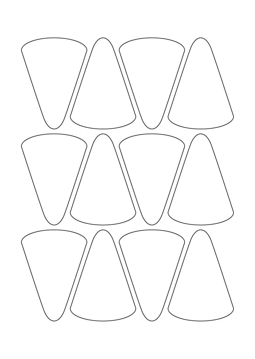 Shape labels 75mm x 54mm - White Paper Labels