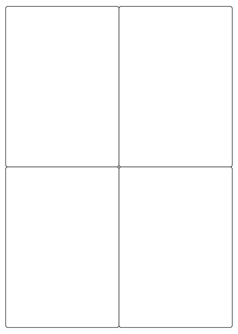 Rectangle labels 142mm x 100mm - White Paper Labels