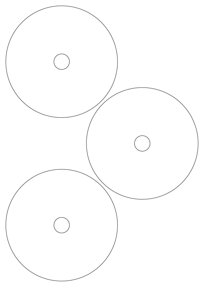 Media labels 115mm dia - Solid Colours Paper Labels