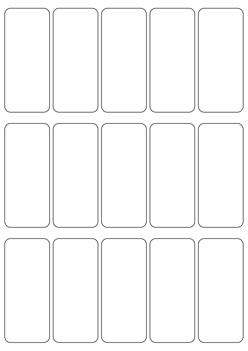 Rectangle labels 88mm x 38mm - Vinyl PVC Labels