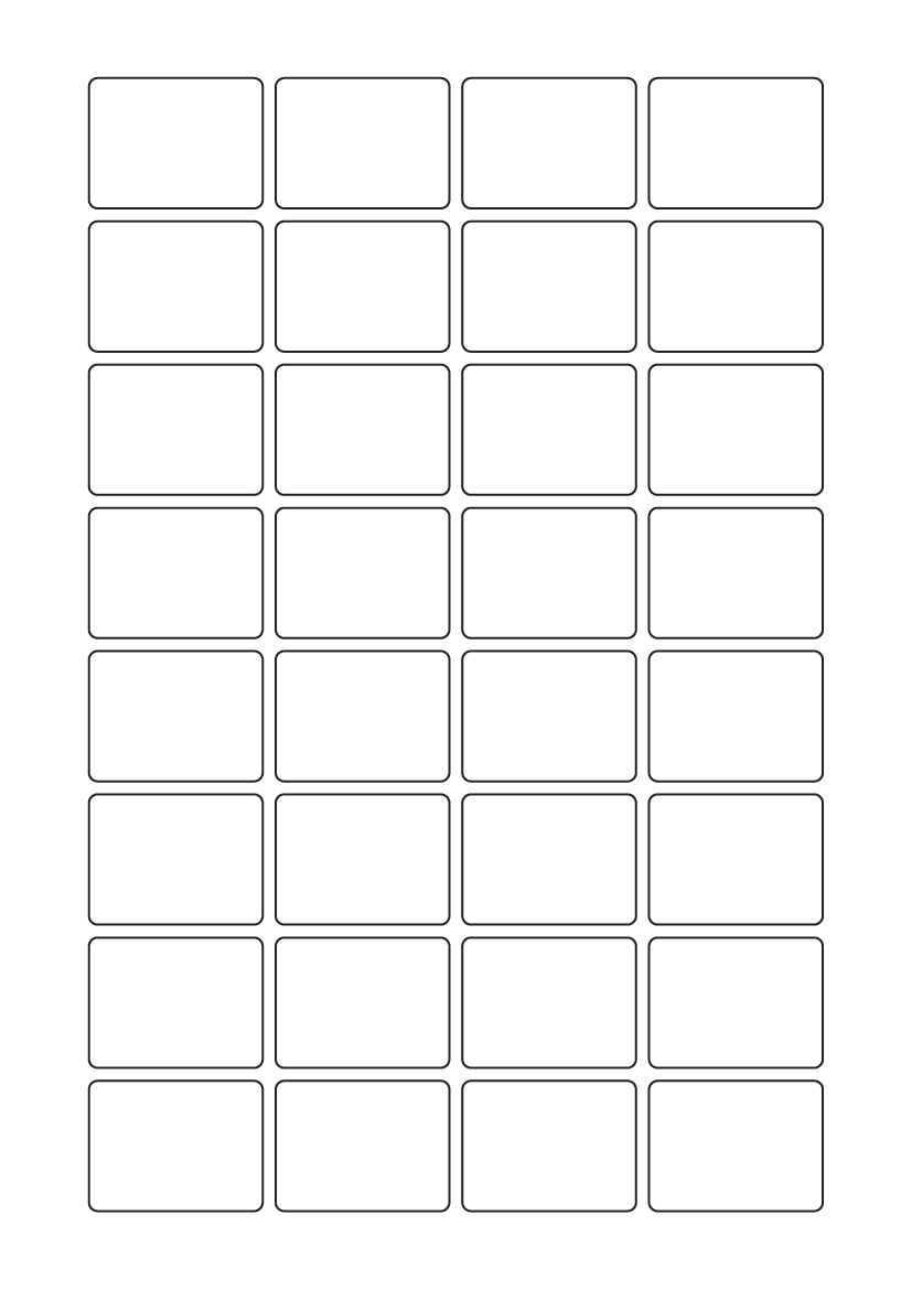 Rectangle labels 40mm x 30mm - Vinyl PVC Labels