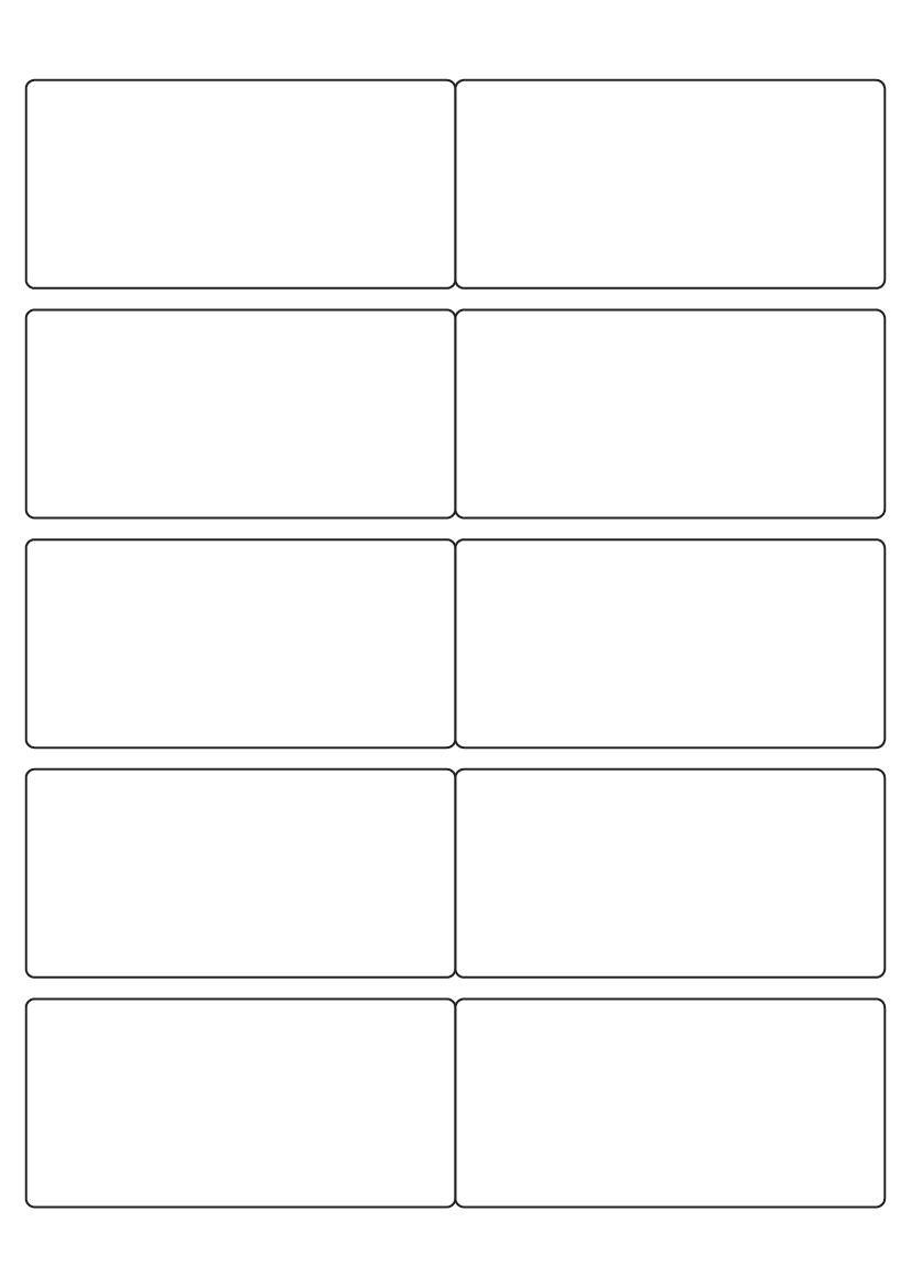 Rectangle labels 99mm x 48mm - Vinyl PVC Labels