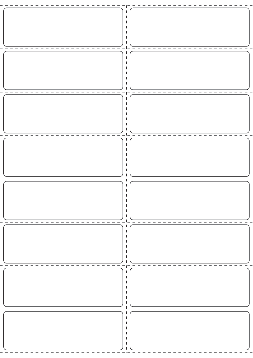 Rectangle labels 99mm x 32mm - Vinyl PVC Labels