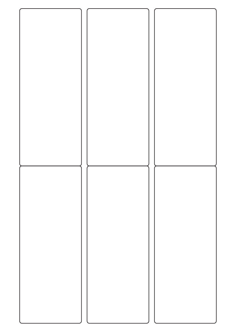 Rectangle labels 140mm x 55mm - Vinyl PVC Labels