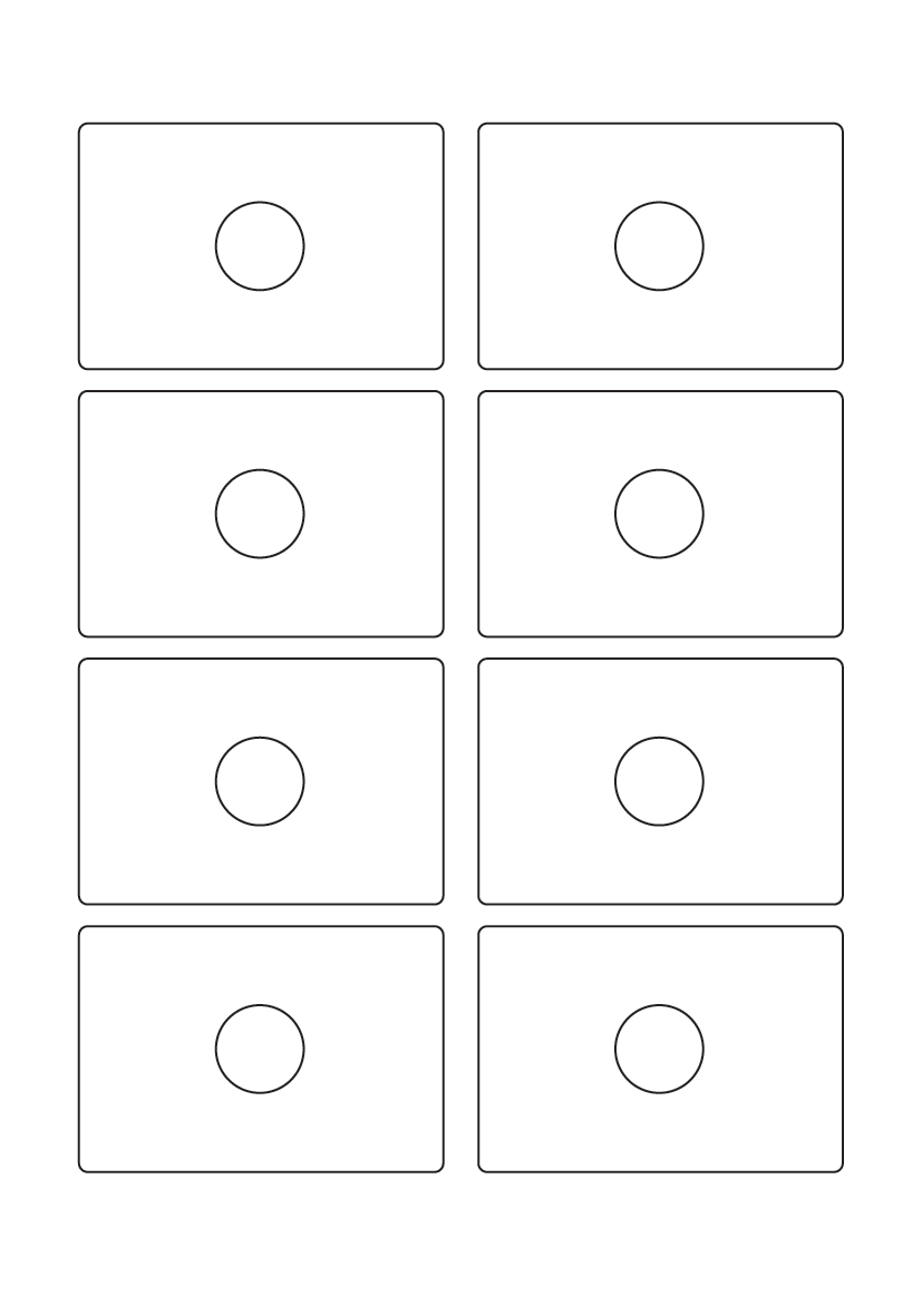 Media labels 83mm x 56mm - Solid Colours Paper Labels