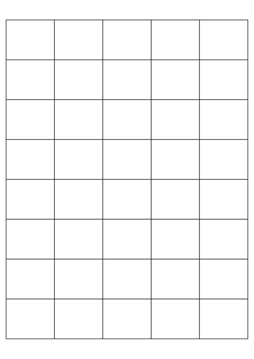 Rectangle labels 40mm x 33mm - Vinyl PVC Labels