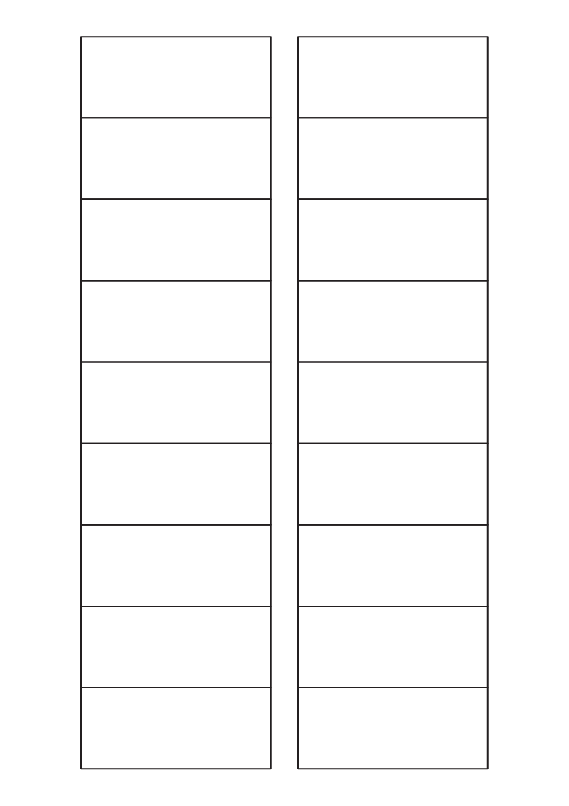 Rectangle labels 70mm x 30mm - Vinyl PVC Labels