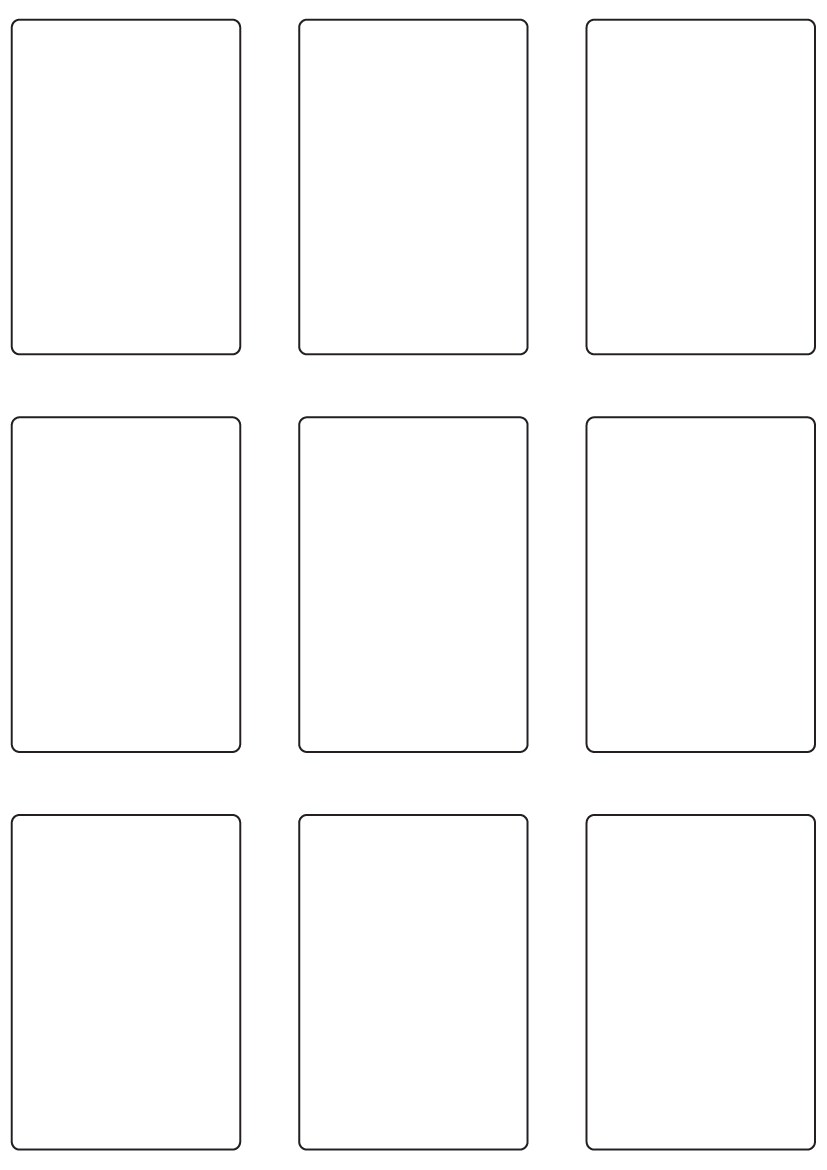 Rectangle labels 85mm x 58mm - Vinyl PVC Labels