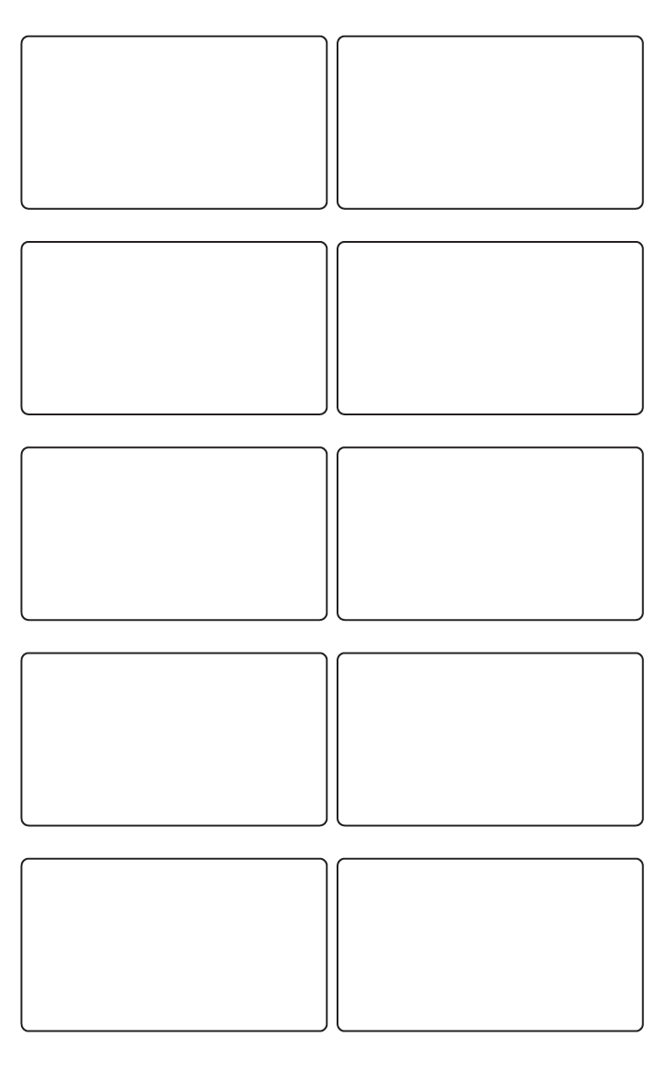 Rectangle labels 85mm x 48mm - Vinyl PVC Labels