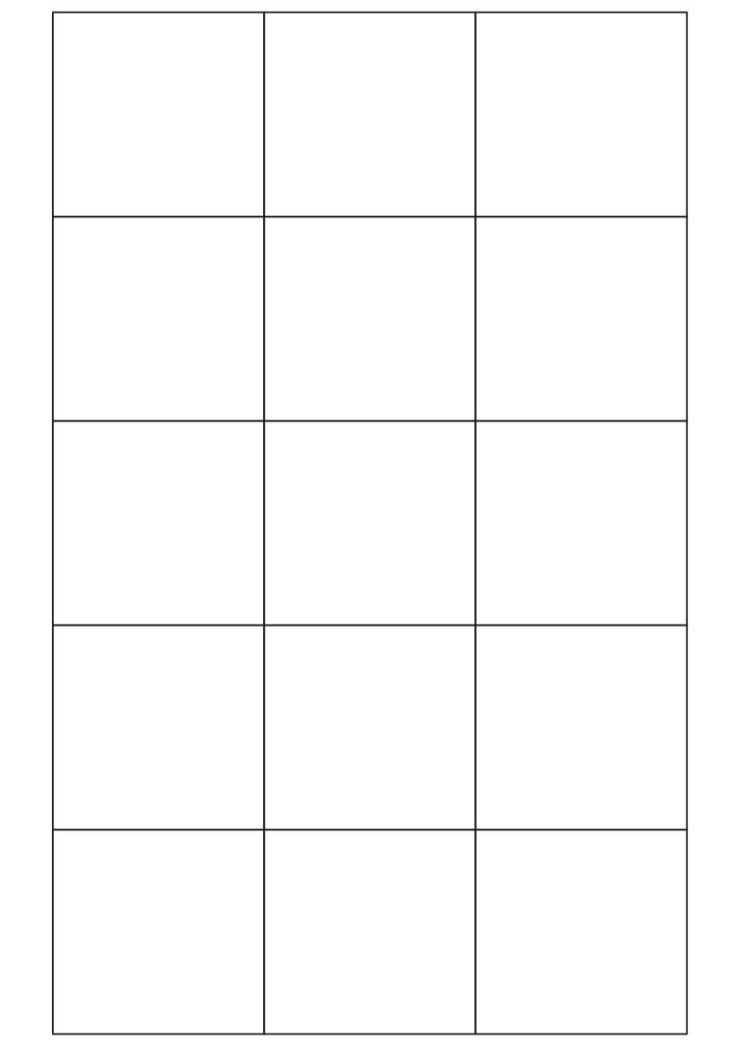 Rectangle labels 60mm x 58mm - Vinyl PVC Labels