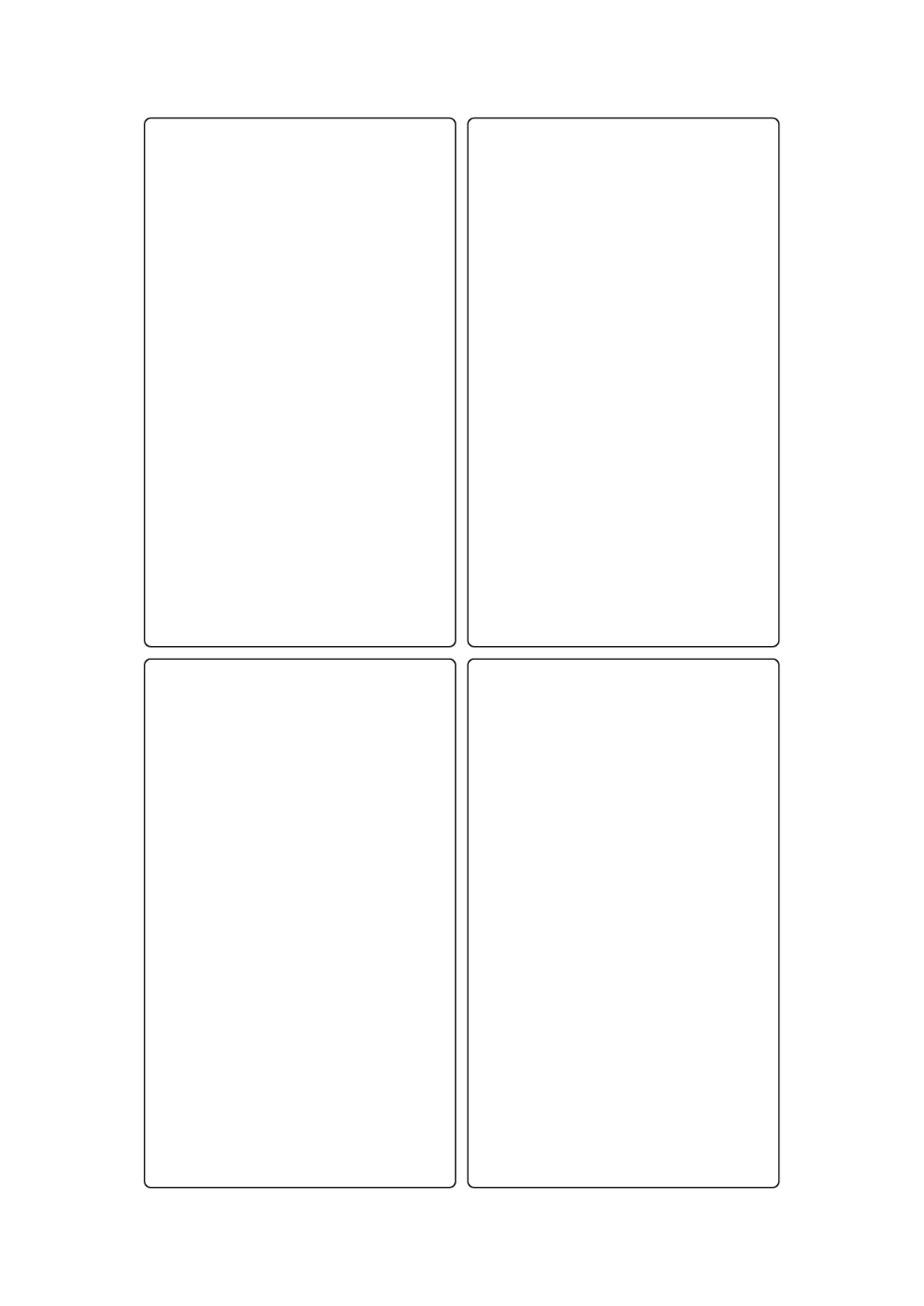 Rectangle labels 170mm x 100mm - Vinyl PVC Labels