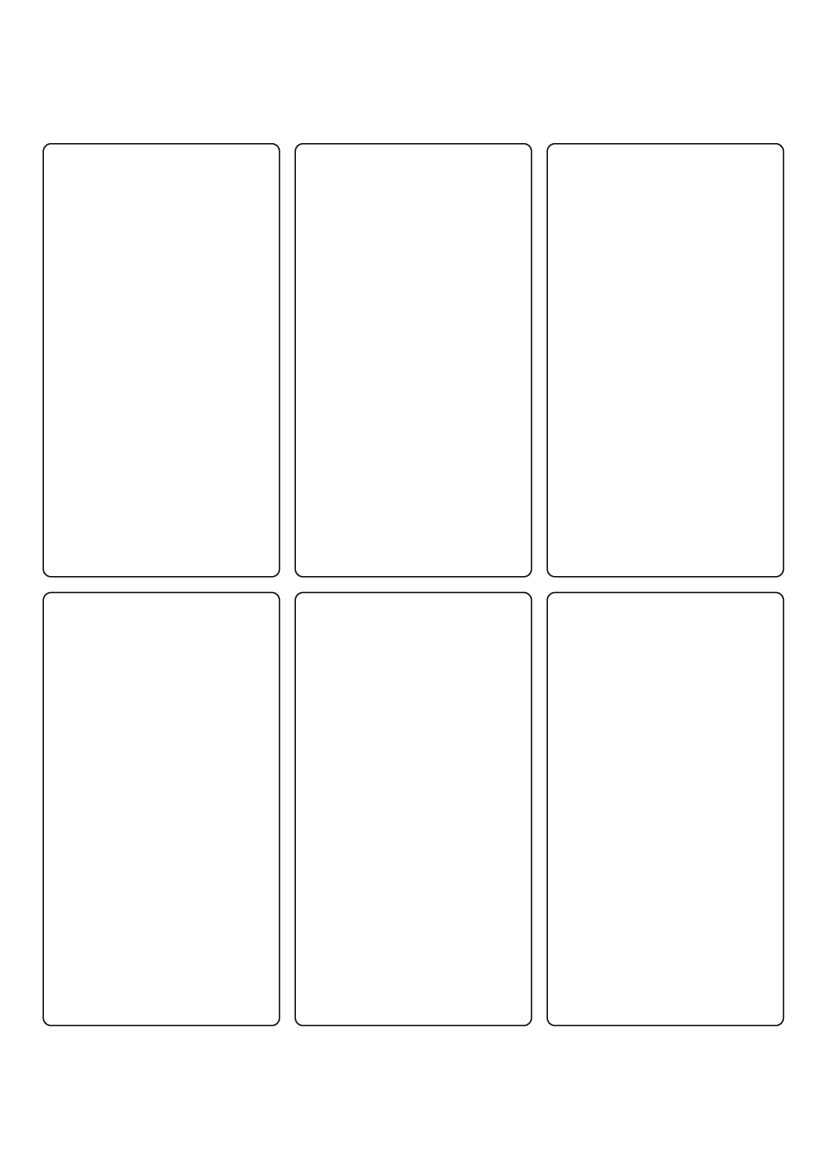 Rectangle labels 110mm x 60mm - Vinyl PVC Labels