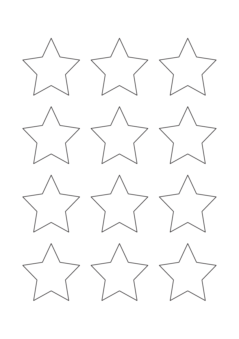 Star labels 50mm x 50mm - Fluorescent Paper Labels Star labels 50mm x 50mm - Fluorescent Paper Labels