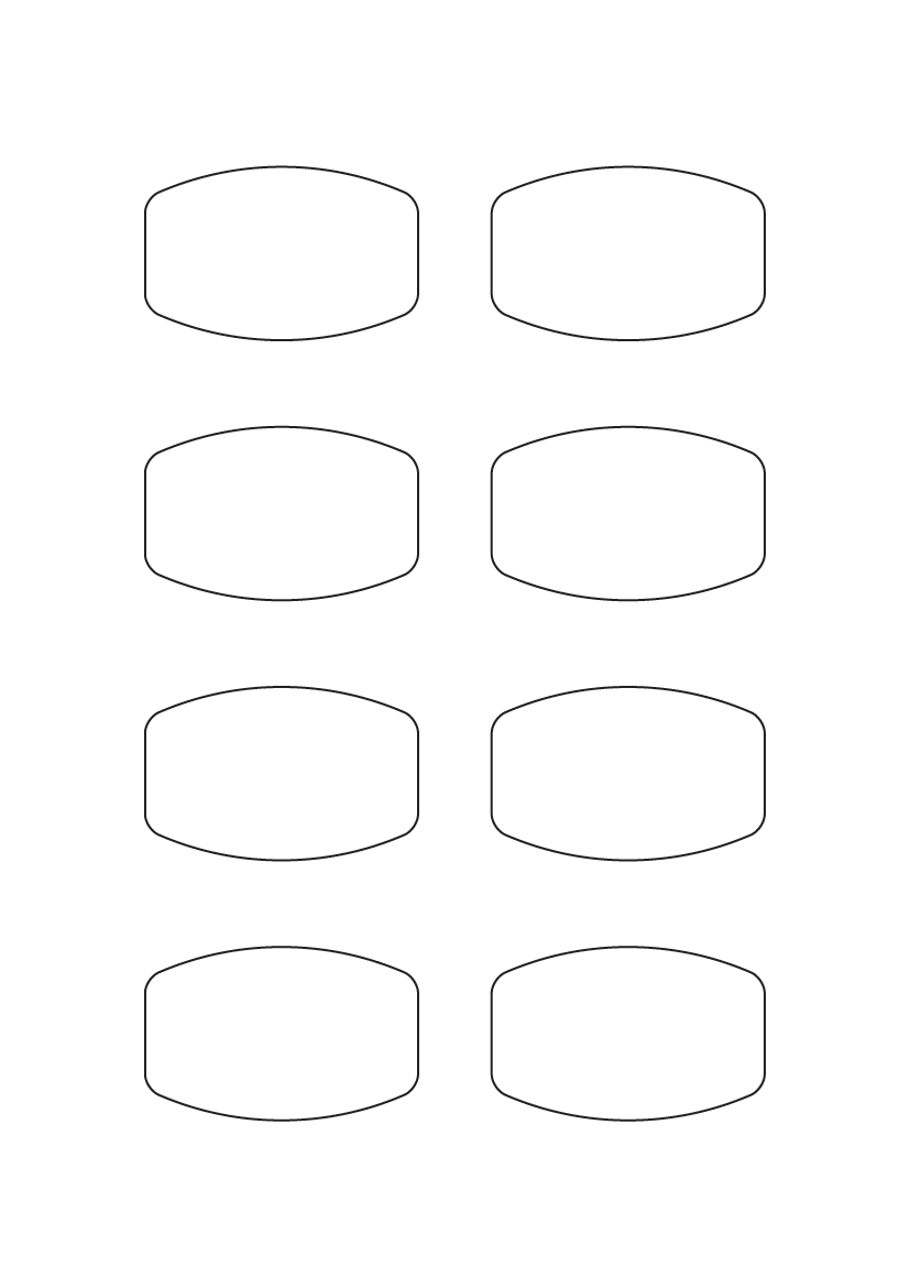 Rounded Rectangle labels 63mm x 40mm - Fluorescent Paper Labels Rounded Rectangle labels 63mm x 40mm - Fluorescent Paper Labels