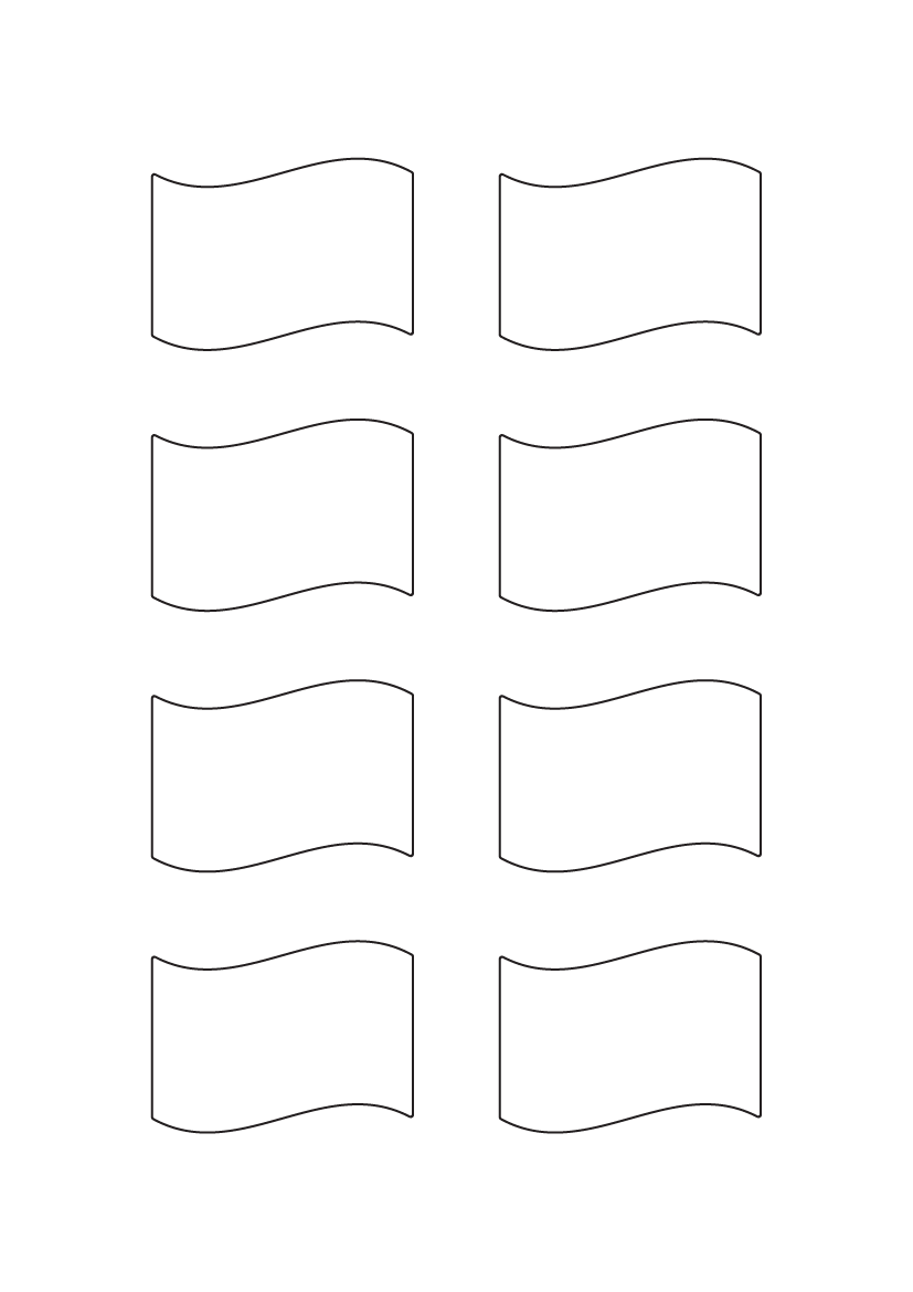 Waving Flag labels 60mm x 44mm - Fluorescent Paper Labels Waving Flag labels 60mm x 44mm - Fluorescent Paper Labels