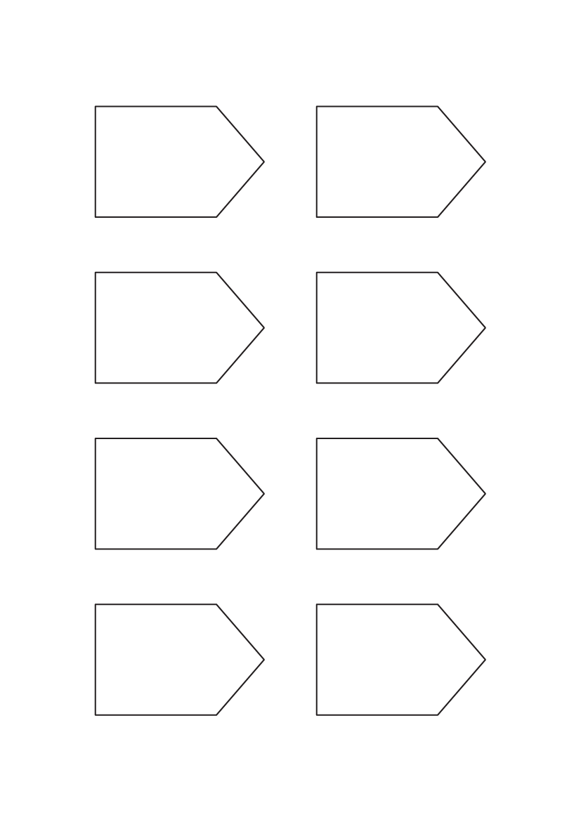 Arrow labels 61mm x 40mm - Solid Colours Paper Labels Arrow labels 61mm x 40mm - Solid Colours Paper Labels