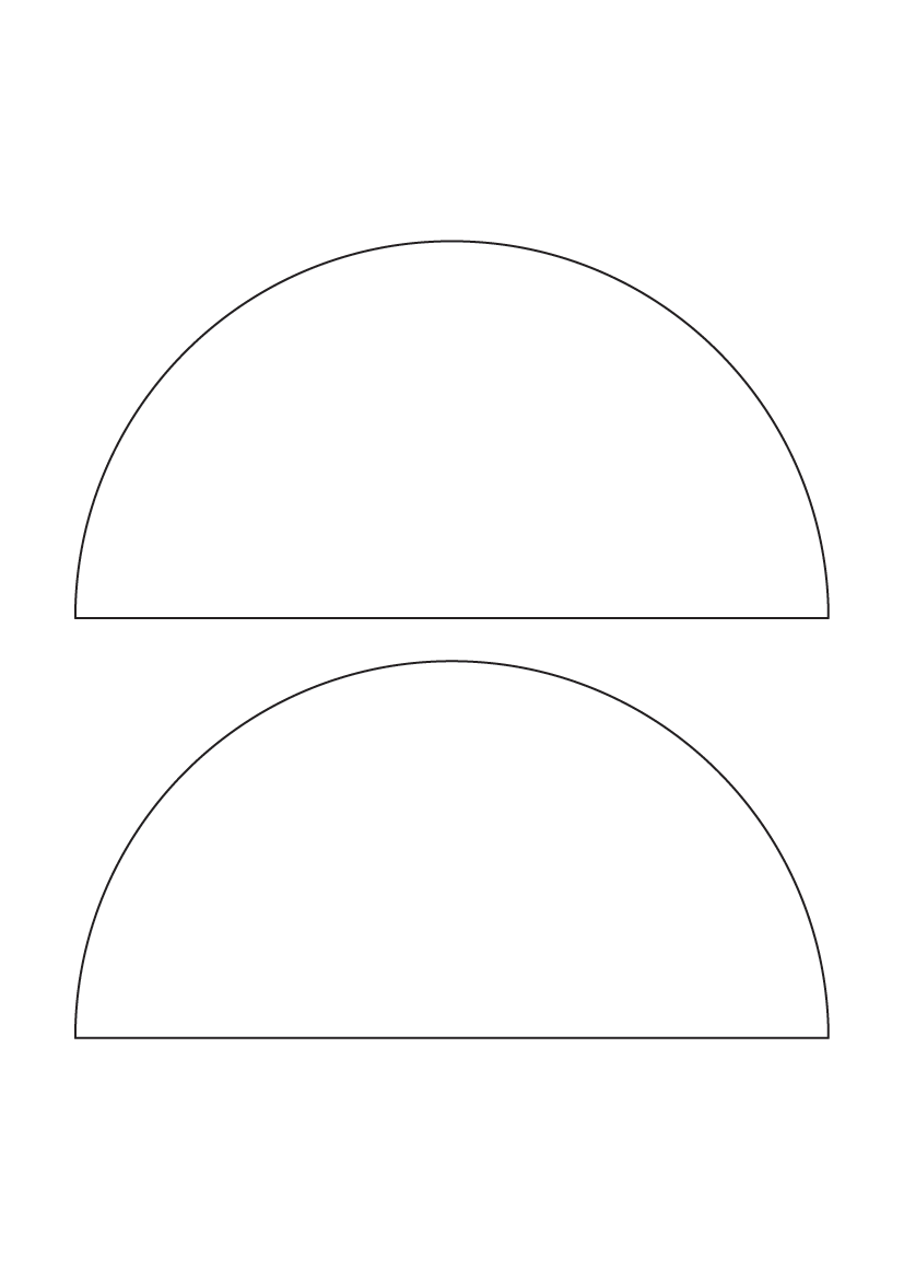Semi-Circle Labels 175mm x 87.5mm - White Paper Labels