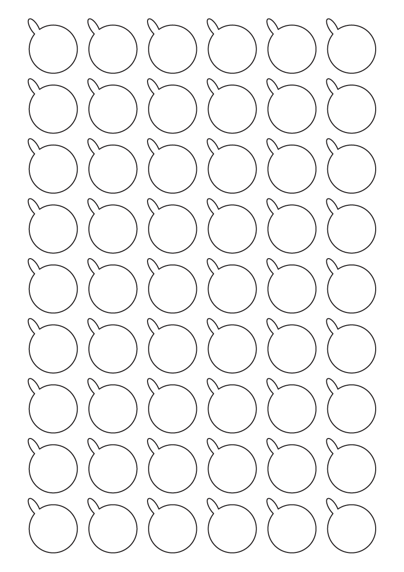 Speech Bubble Labels 28.3mm x 25.5mm - White Paper Labels
