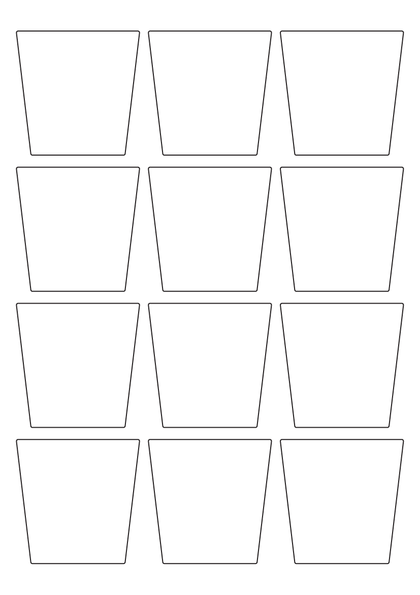 Bottle Labels 62mm x 61.7mm - White Paper Labels