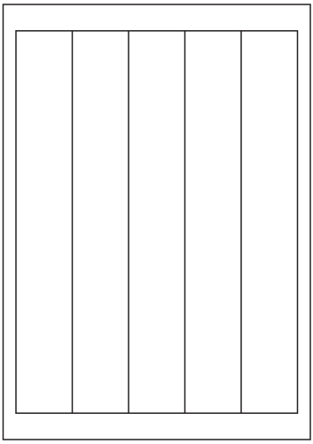 Rectangle Labels 261mm x 38.5mm - White Paper Labels - Click Image to Close