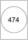 Circle label 200mm diameter - Tint Colours Paper Labels