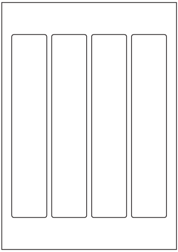 Rectangle Labels 220mm x 42mm - Speciality Paper Labels