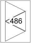 Triangle labels 140mm x 140mm - Speciality Paper Labels