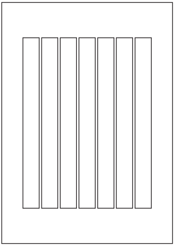 Rectangle Labels 210mm x 20mm - Vinyl PVC Labels