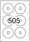 CD labels 78mm dia - White Paper Labels