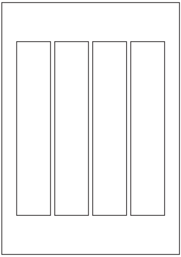 Rectangle Labels 205mm x 40mm - White Paper Labels - Click Image to Close