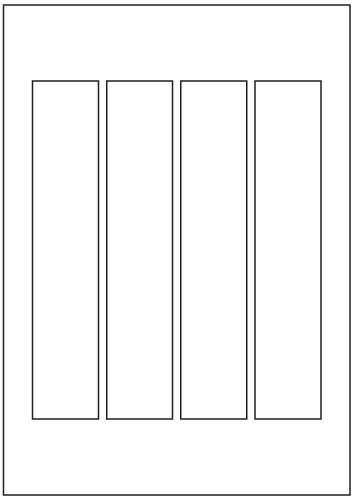 Rectangle Labels 205mm x 40mm - Speciality Paper Labels