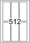 Rectangle Labels 55mm x 135mm - Synthetic Labels